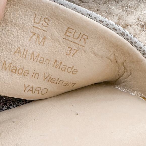 NEW Sam Edelman Yaro Ankle Strap Sandal Pewter Metallic Size 7 MSRP $100 - Picture 12 of 15